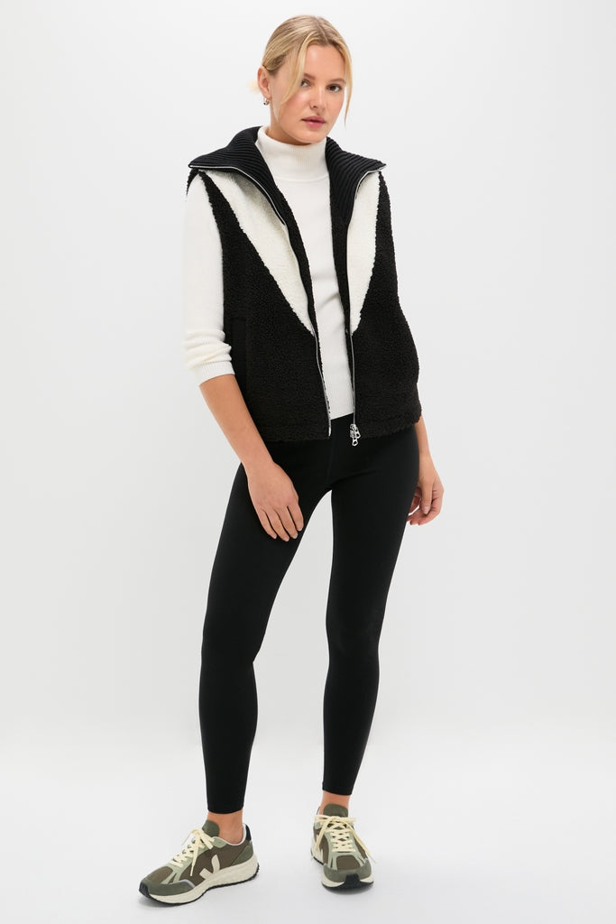 Black Caspian Sherpa Gilet