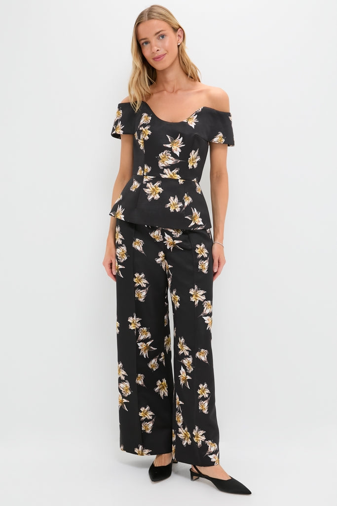 Black and Yellow Souline Top