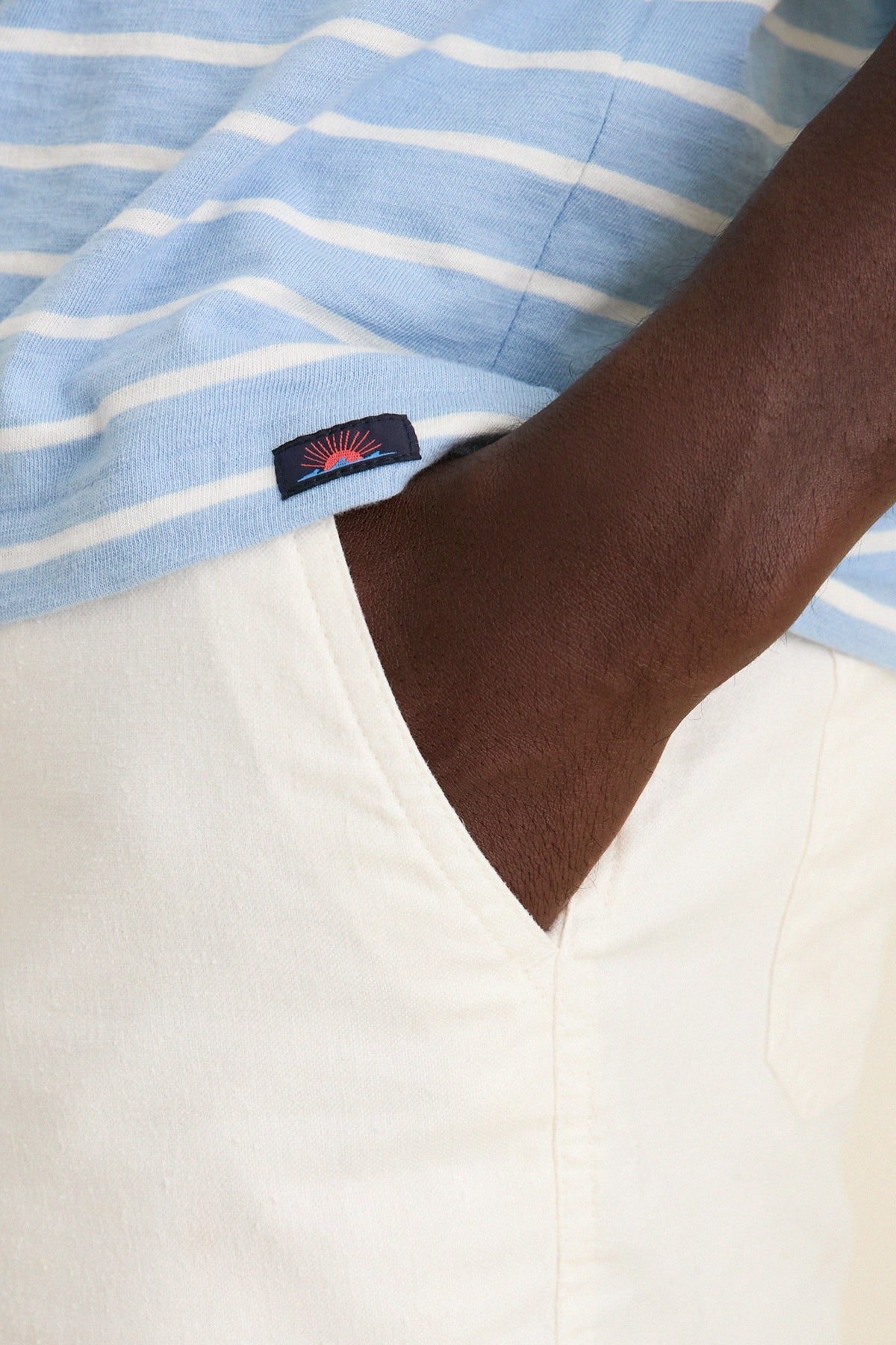 Bermuda Sail Stripe Sunwashed Tee