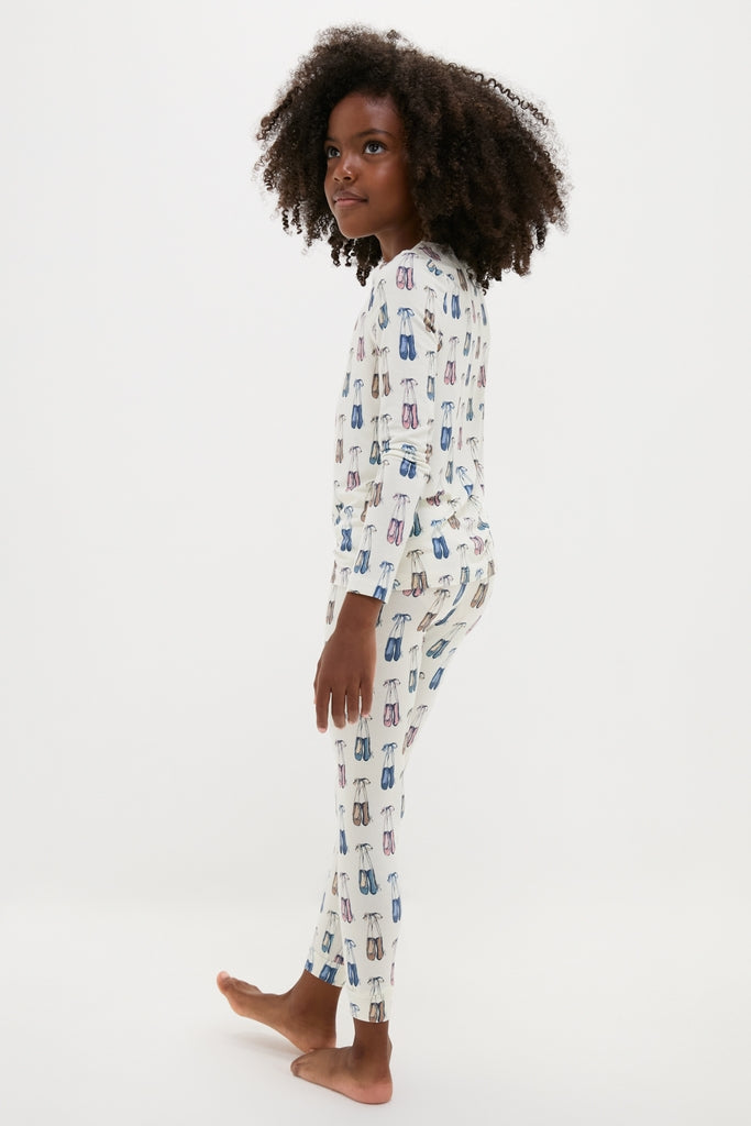 Ballet Slippers Kids Bamboo Pj Set