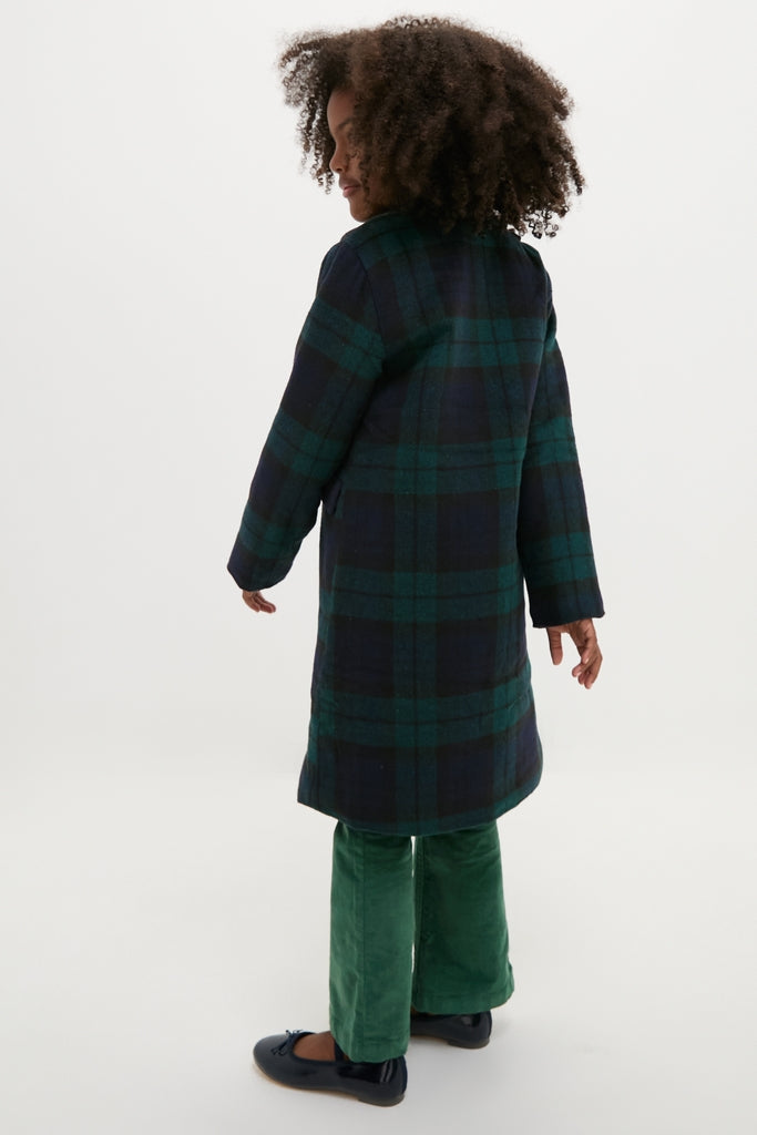 Blackwatch Velvet Trim Coat