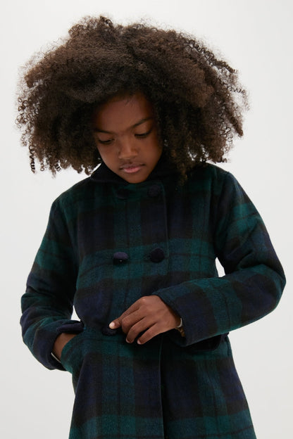 Blackwatch Velvet Trim Coat