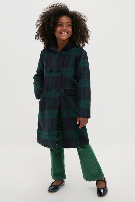 Blackwatch Velvet Trim Coat