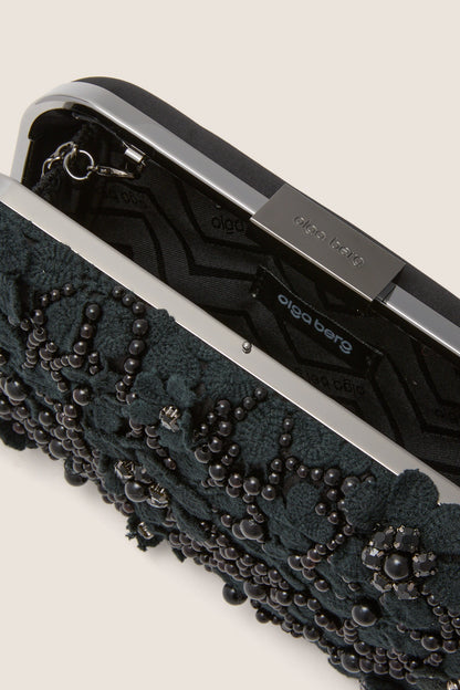 Black Beth Encrusted Clutch