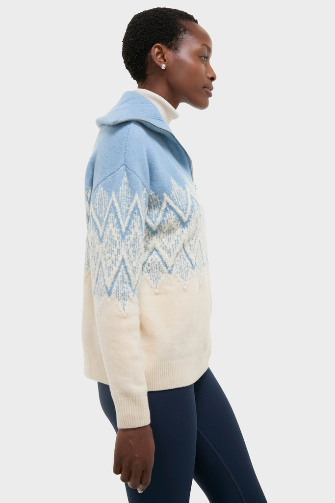 Ashley Blue Hedda Fairisle Half Zip