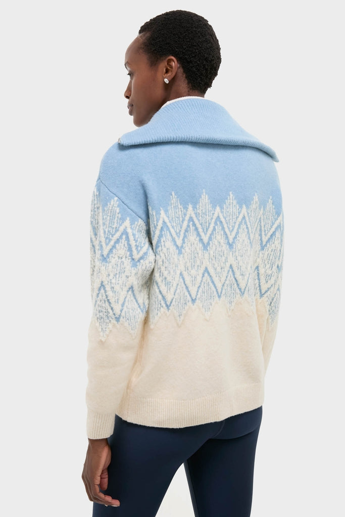 Ashley Blue Hedda Fairisle Half Zip