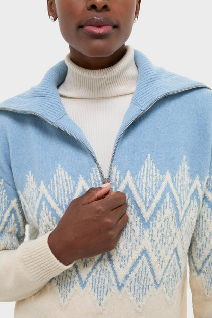 Ashley Blue Hedda Fairisle Half Zip