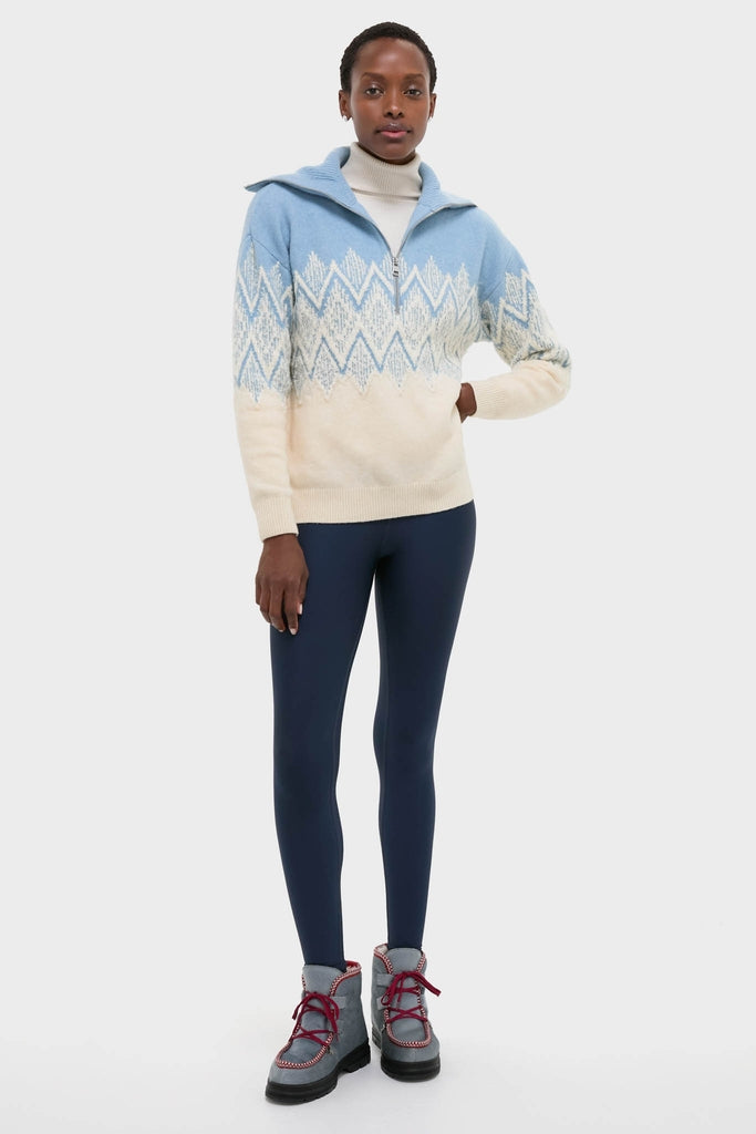 Ashley Blue Hedda Fairisle Half Zip
