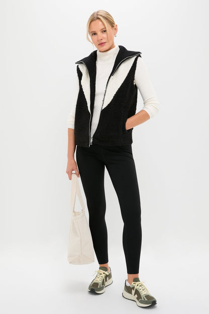 Black Caspian Sherpa Gilet