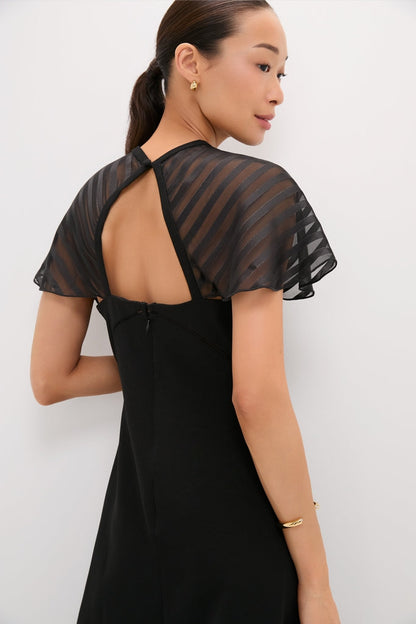 Black Crepe Annelise Dress