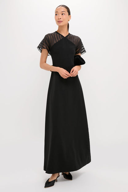 Black Crepe Annelise Dress