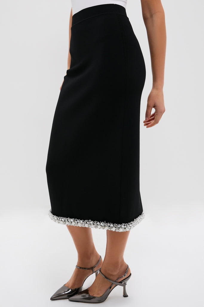 Black Idina Midi Skirt