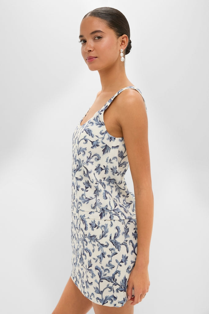 Blue Baroque Rue Shift Mini Dress