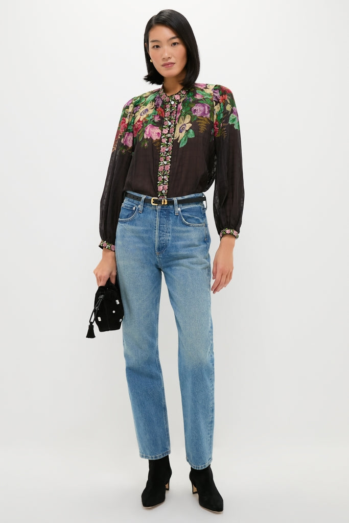 Black Hip to Waist Skinny Belt