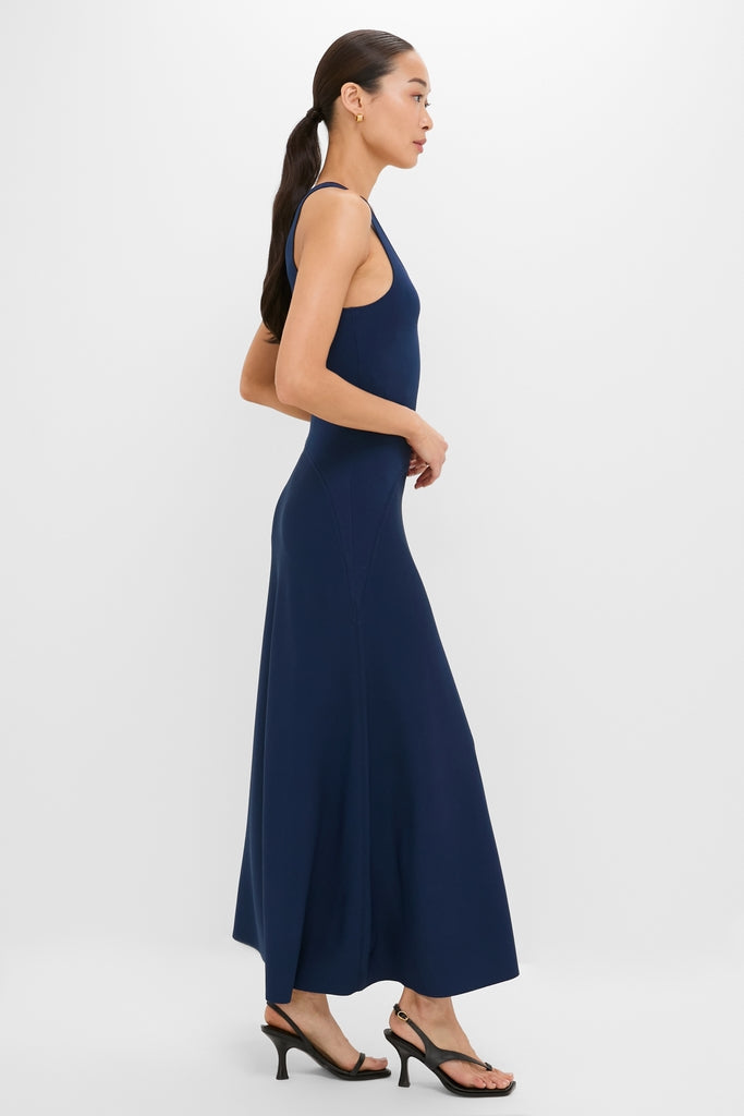 Berry Blue Wells Maxi Dress