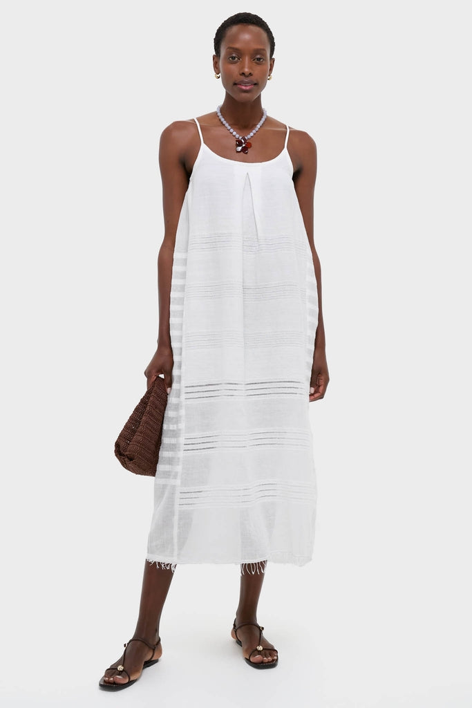 Abira White Nia Slip Dress