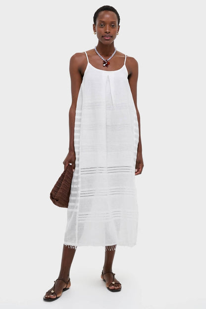 Abira White Nia Slip Dress