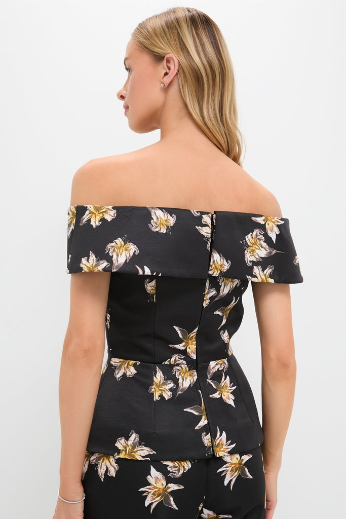 Black and Yellow Souline Top
