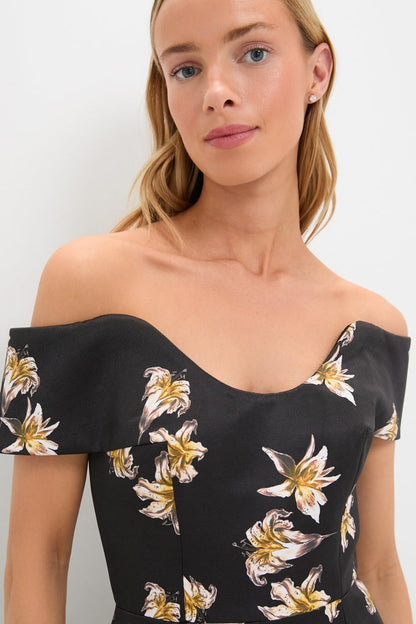 Black and Yellow Souline Top