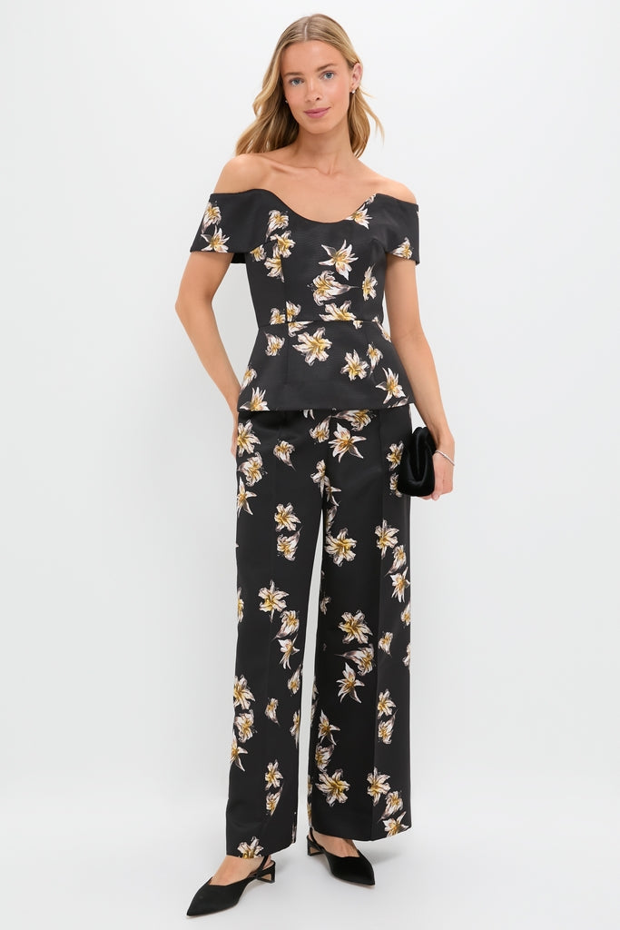 Black and Yellow Souline Top