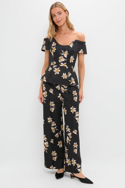 Black and Yellow Souline Top