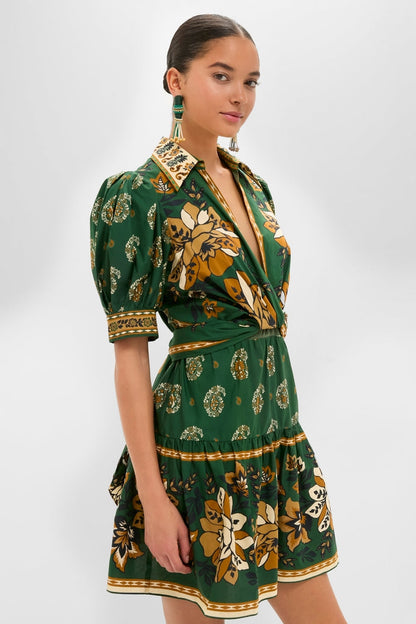 Ayla Green Mini Dress