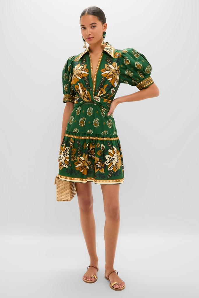 Ayla Green Mini Dress