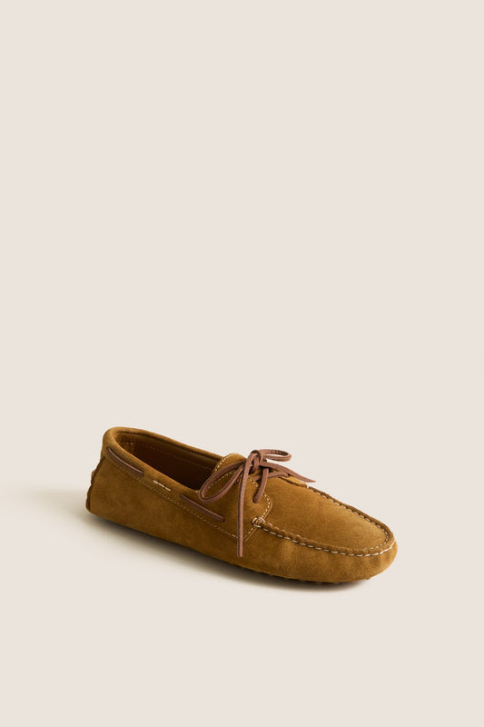 Artichoke Suede Driver Flats