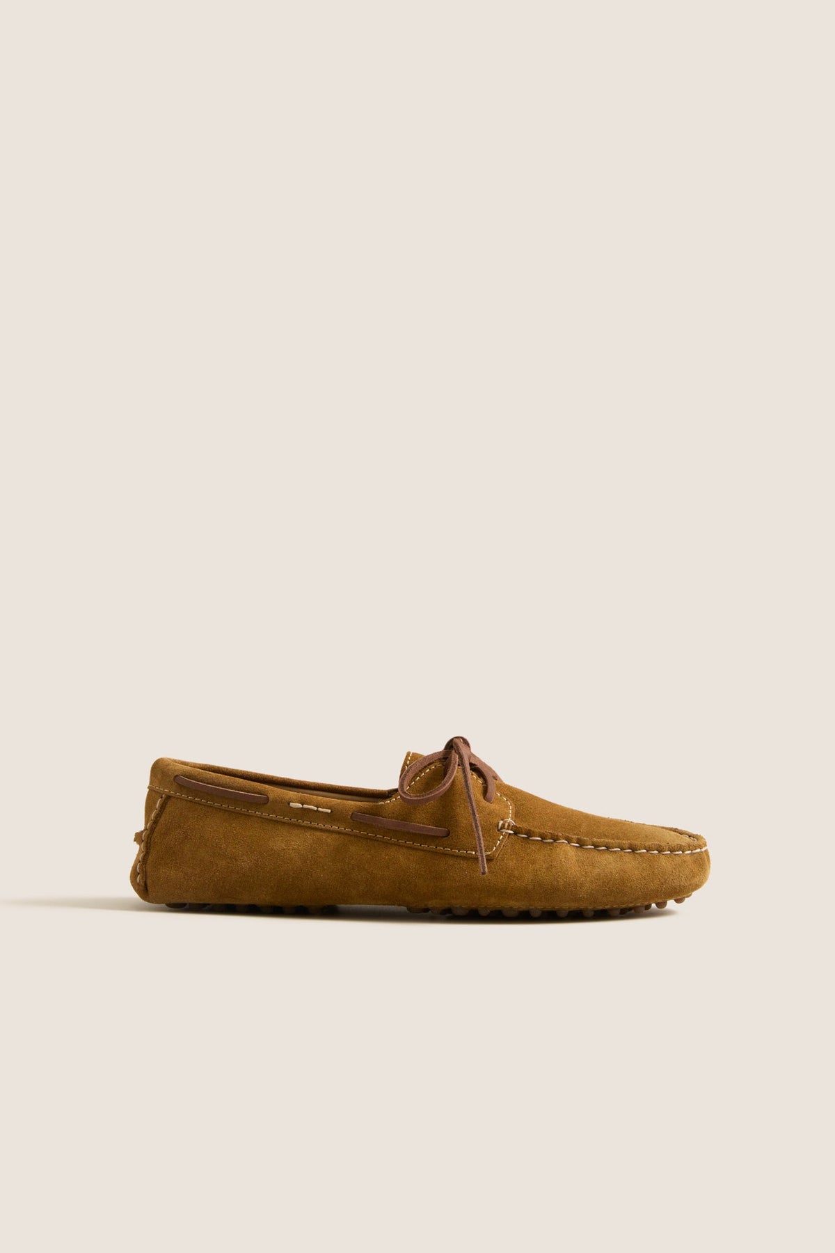 Artichoke Suede Driver Flats