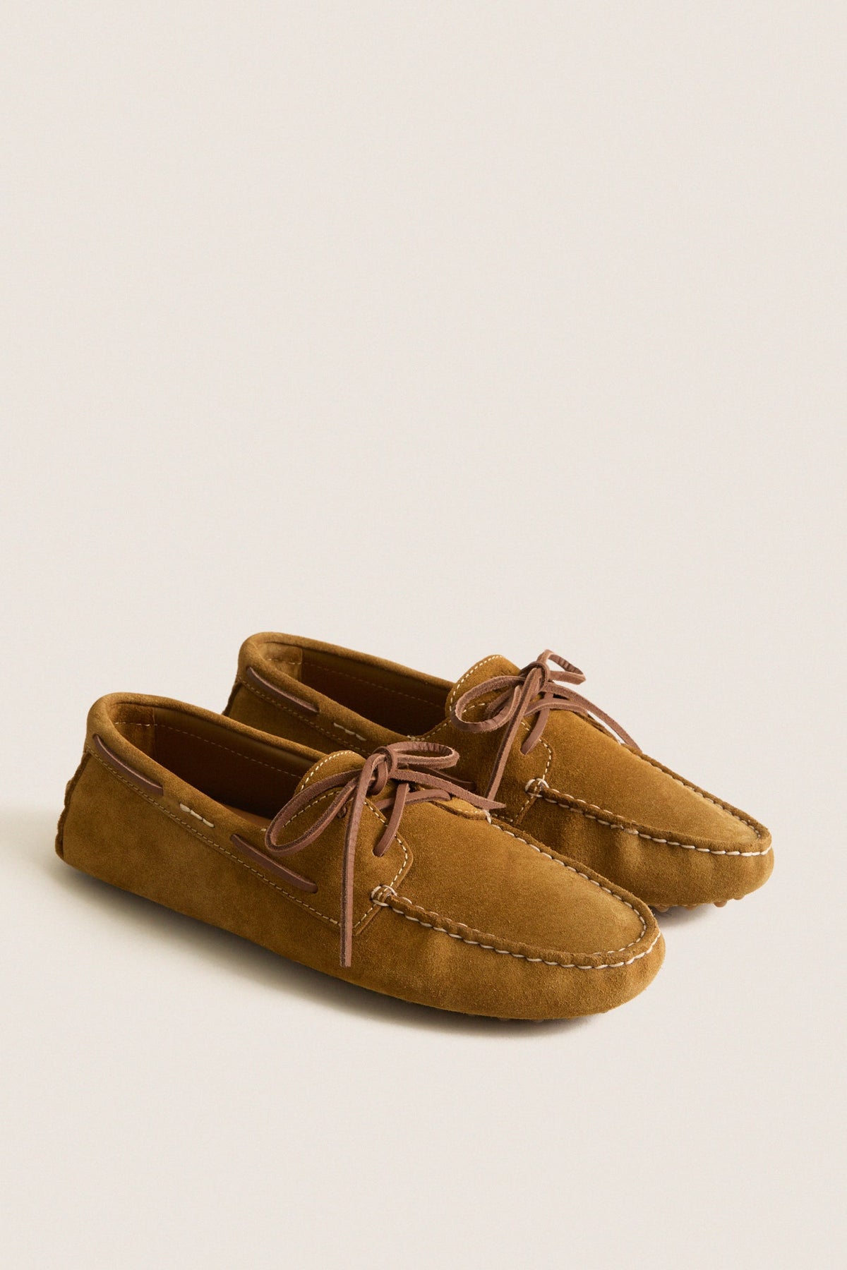 Artichoke Suede Driver Flats