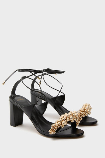 Black Gia Block 75 Heels