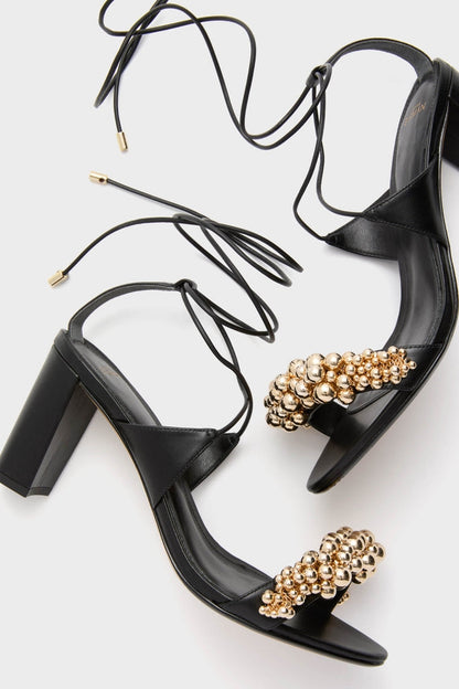 Black Gia Block 75 Heels