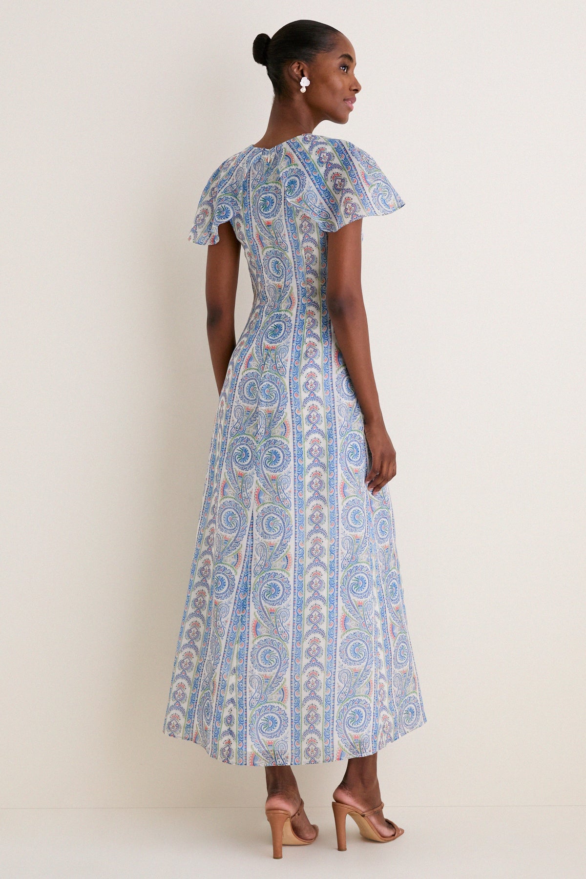 Blue Corsica Paisley Davina Dress