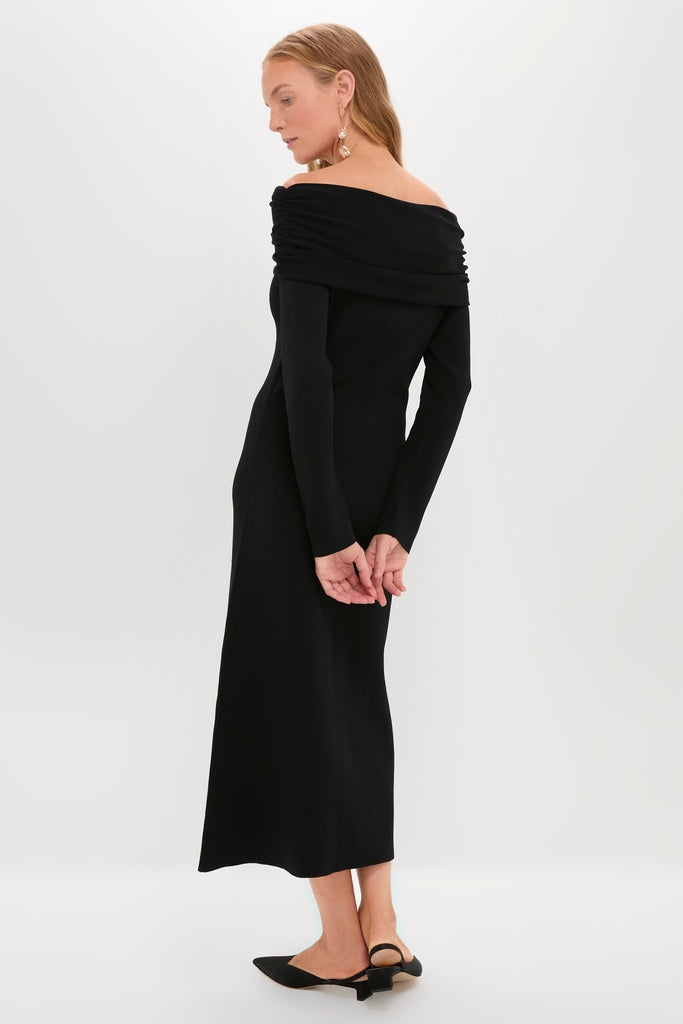 Black  Off-the-Shoulder Ursula Maxi Dress