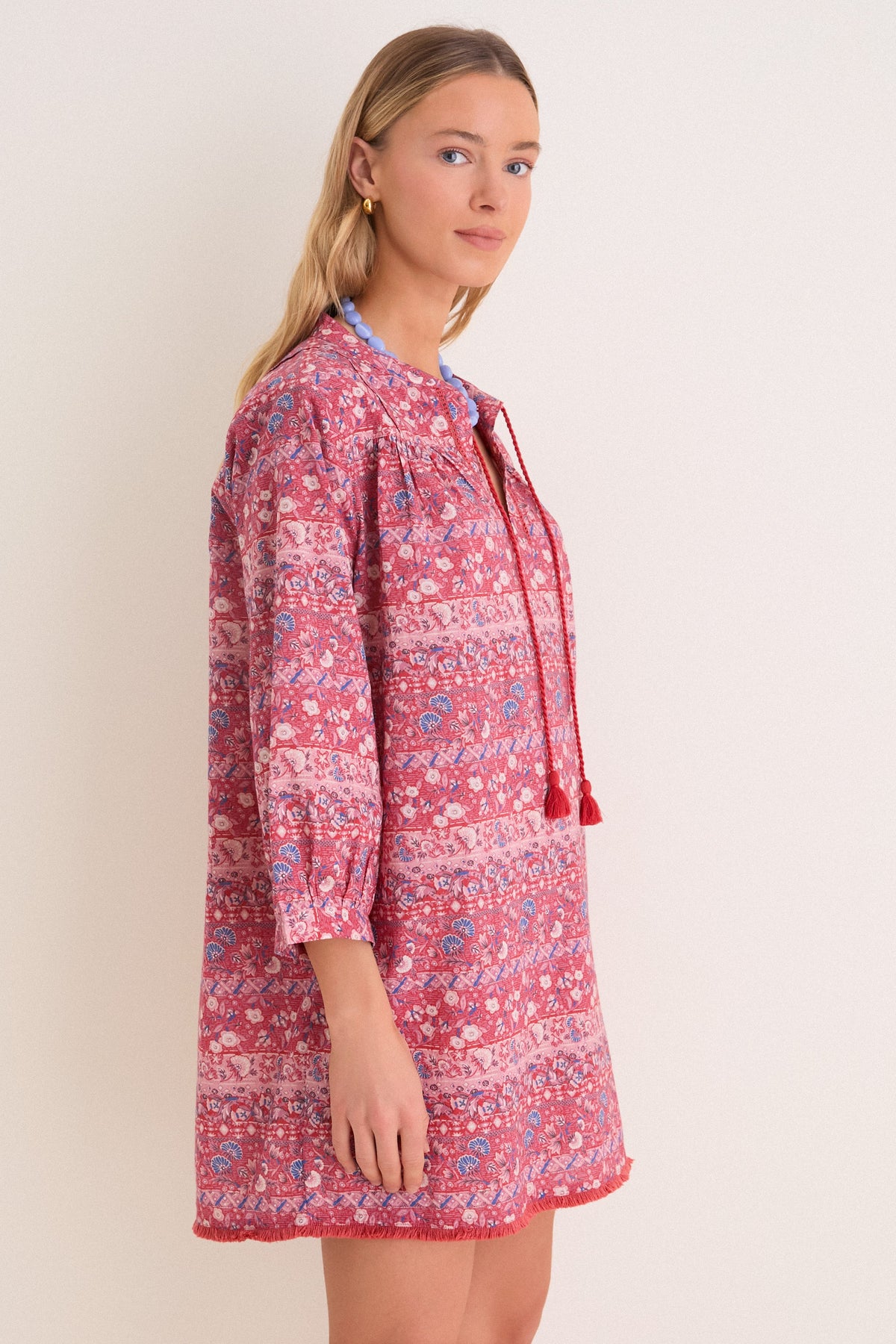 Americana Batik Stripe Bondi Coverup