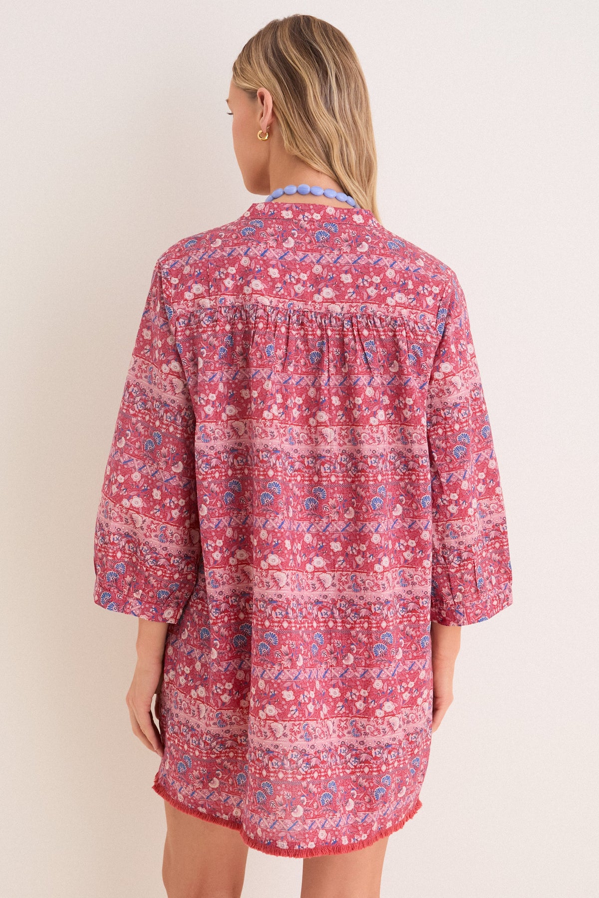 Americana Batik Stripe Bondi Coverup
