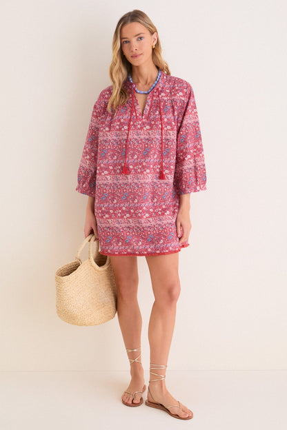 Americana Batik Stripe Bondi Coverup