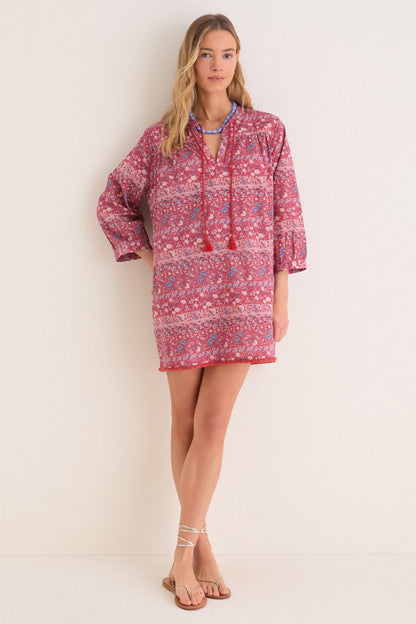 Americana Batik Stripe Bondi Coverup