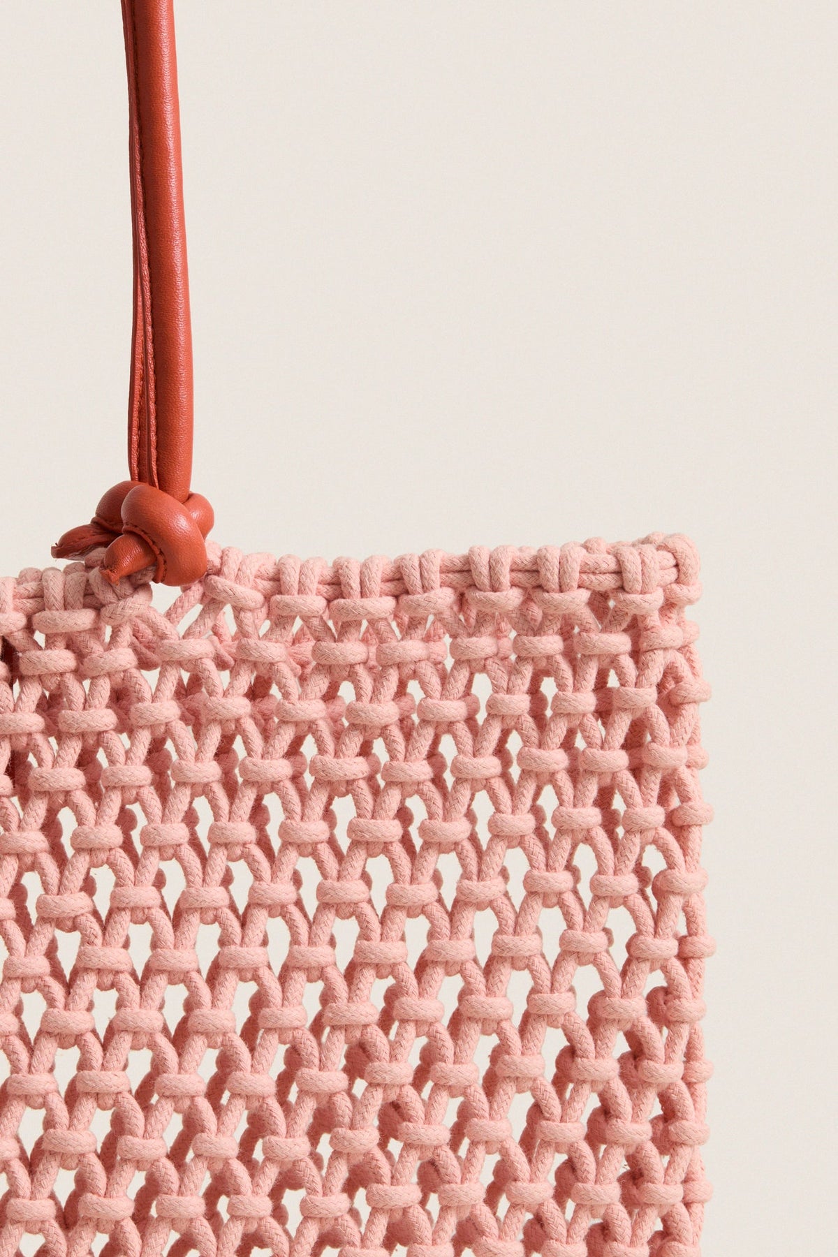 Blush with Bright Poppy Sandy Bag