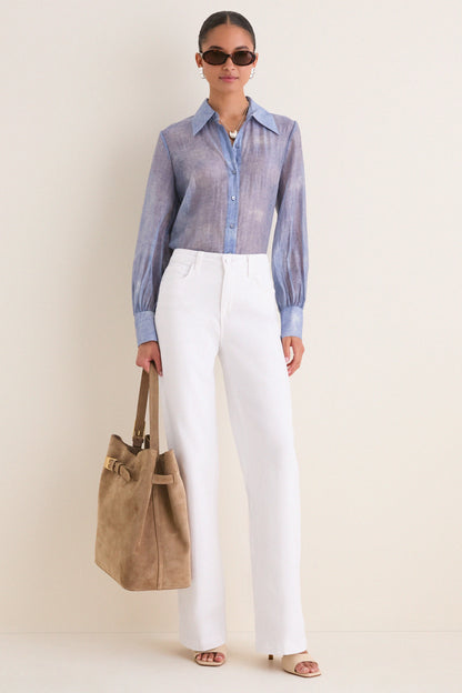 Blanc Scottie High Rise Wide Leg