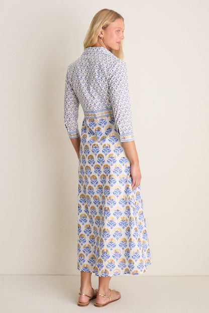Arbor Blue Maxi Shirt Dress