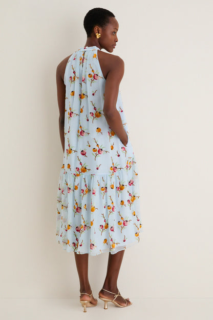 Blue Freya Print Tank Dress