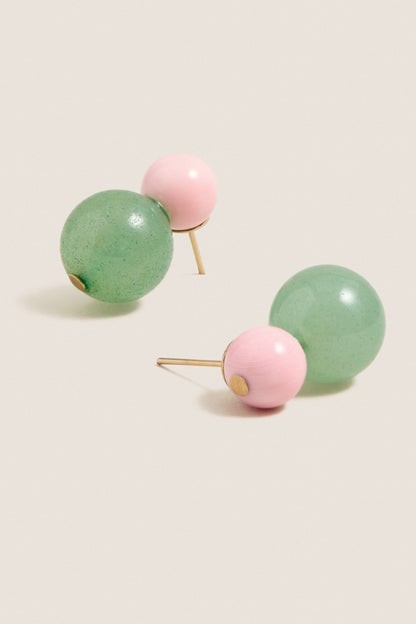 Aventurine Multi Cara Earrings