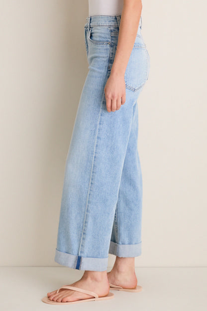American Beauty High Rise Column Jean with Double Cuff