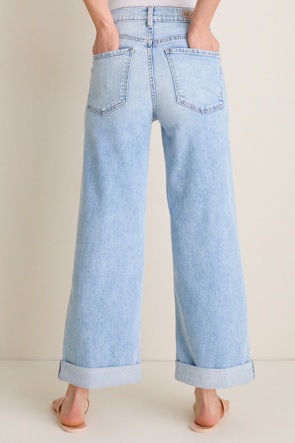 American Beauty High Rise Column Jean with Double Cuff