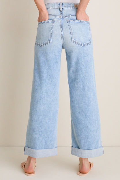 American Beauty High Rise Column Jean with Double Cuff