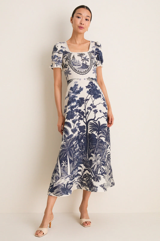 Bermuda Toile Cecily Dress