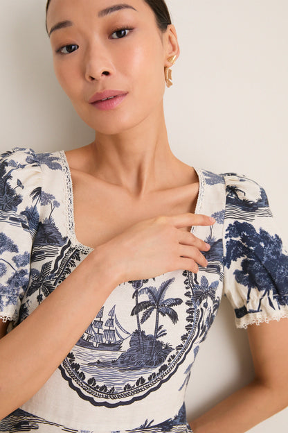 Bermuda Toile Cecily Dress