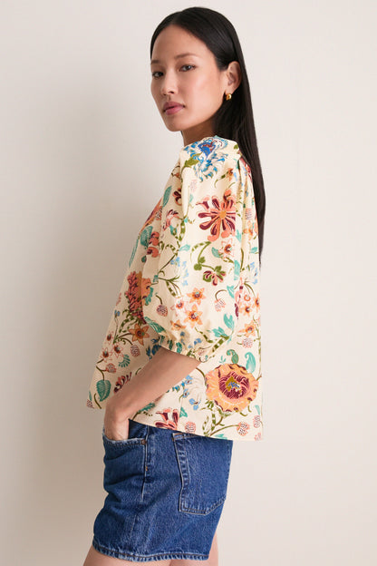 Abalone Florielle Short Sleeve Cotton Top