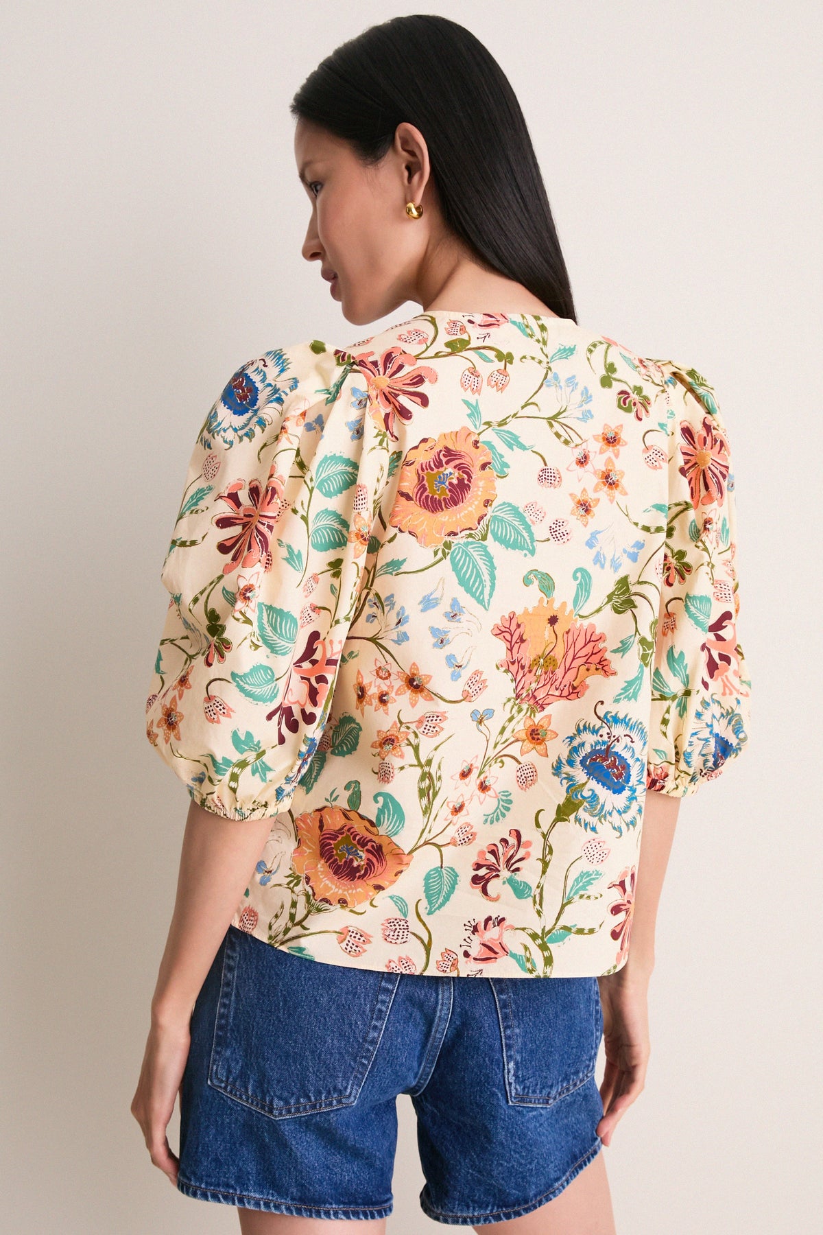 Abalone Florielle Short Sleeve Cotton Top